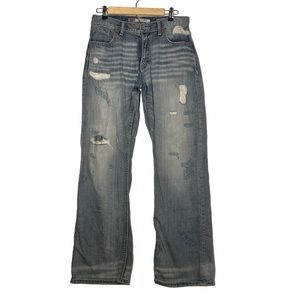 BKE Tyler Jeans Men’s Distressed Relaxed Fit Light Wash 31x31